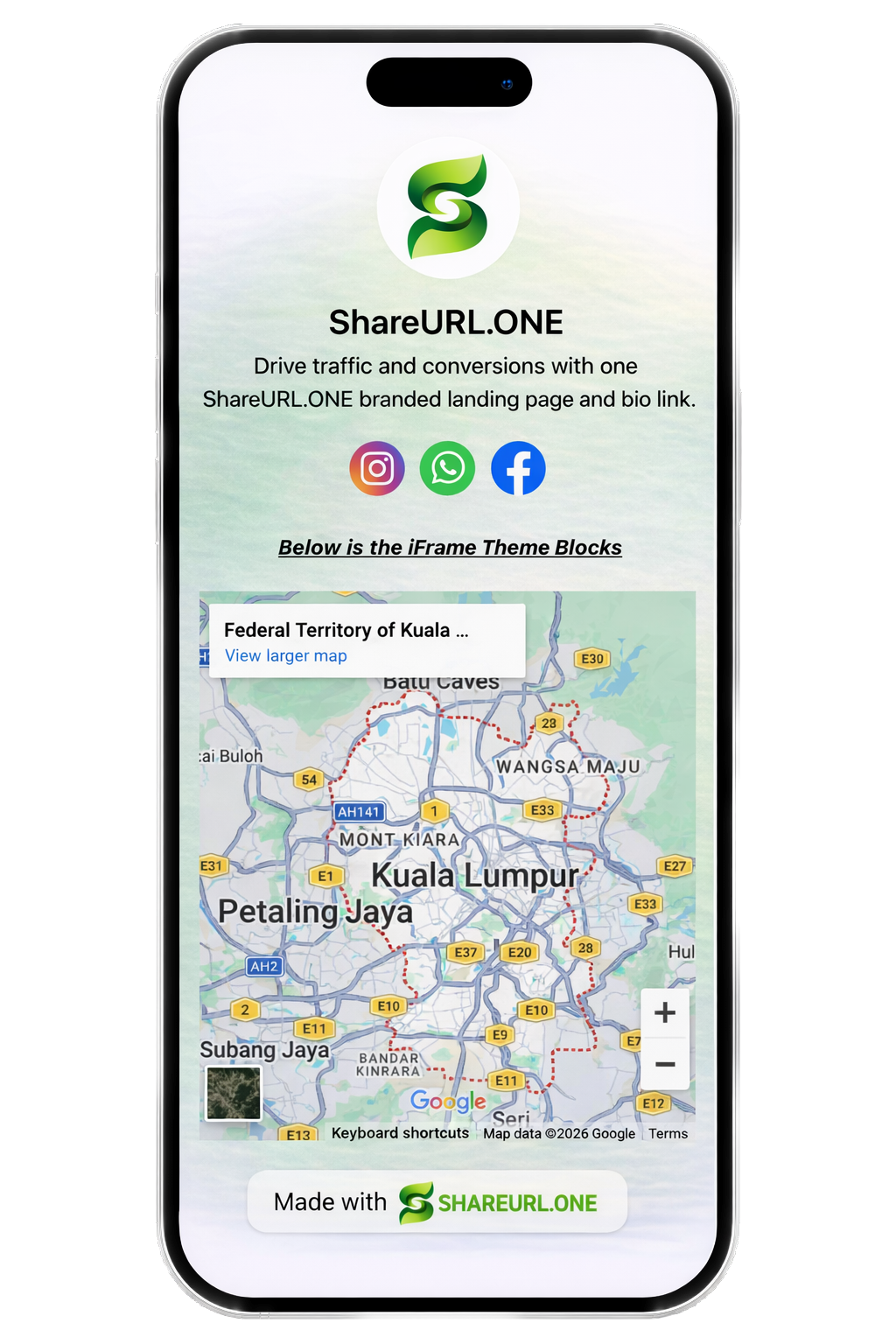 OneBio iFrame